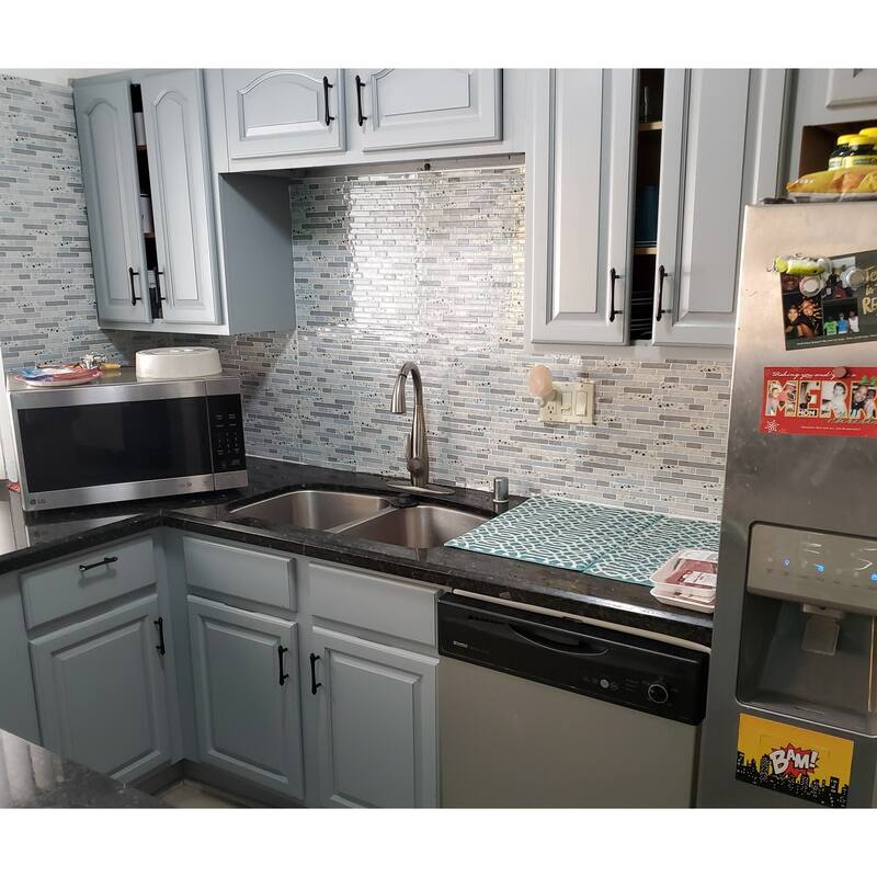 Art3d Peel and Stick Kitchen Backsplash Self-adhesive Wall Tile Stone, 10 Sheets