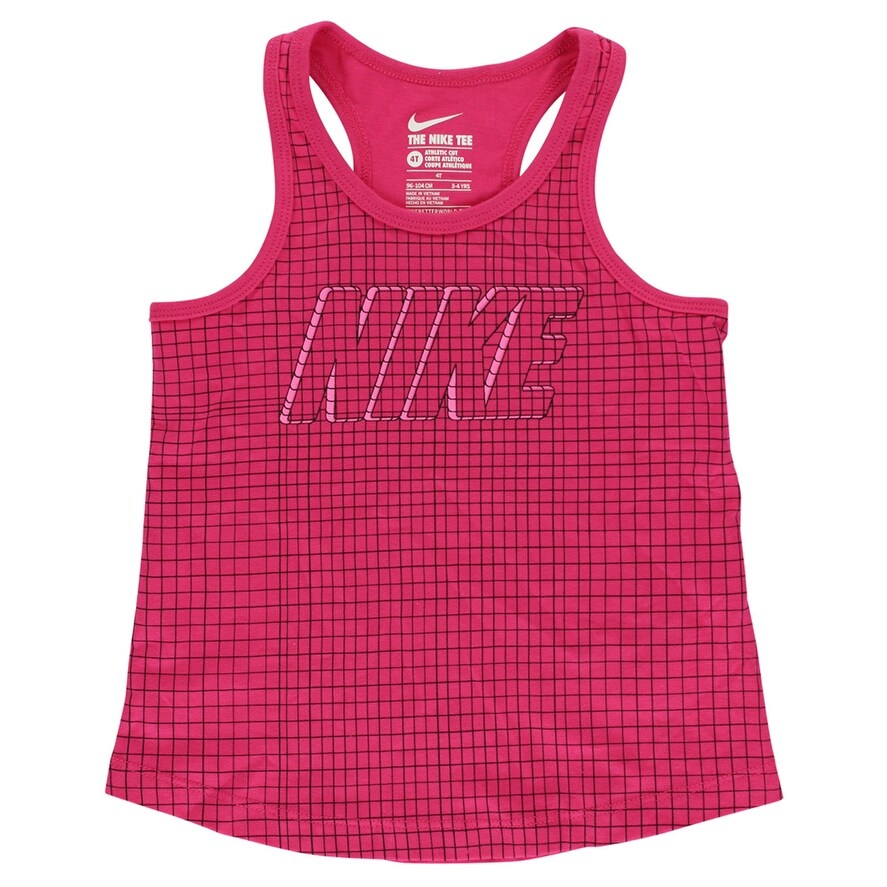 Shop Nike Baby Girls Contour A Line Tank Top Dark Pink Dark Pink