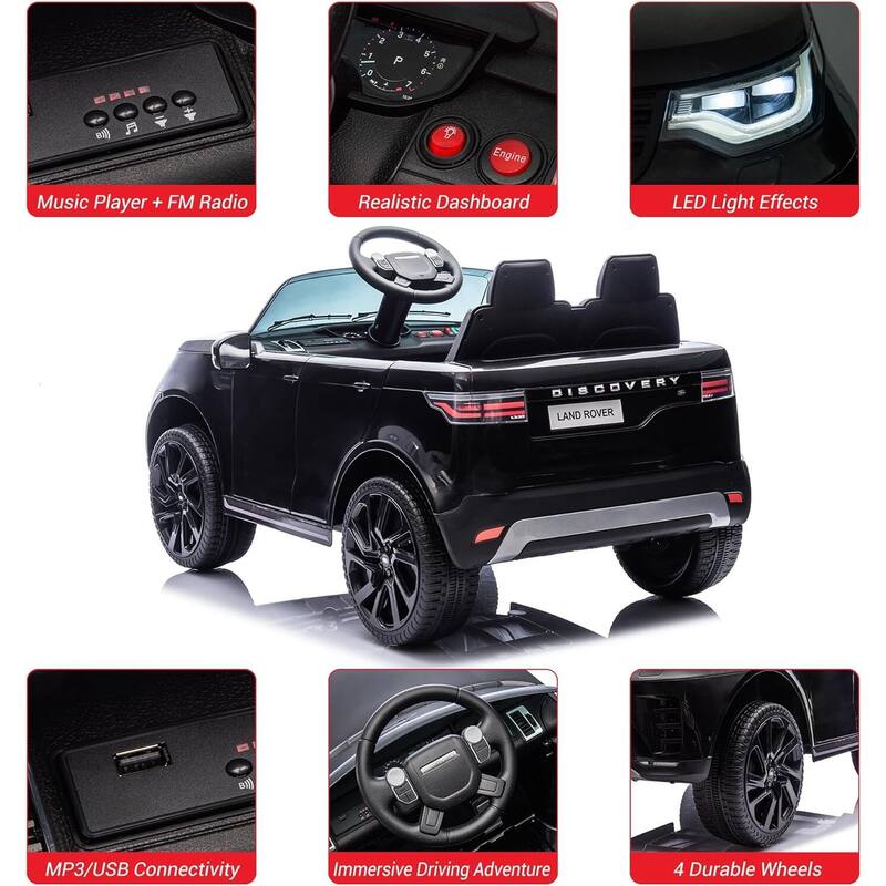 12V Kids Electric Ride On Car with 2-Seater for Toddler 3-8