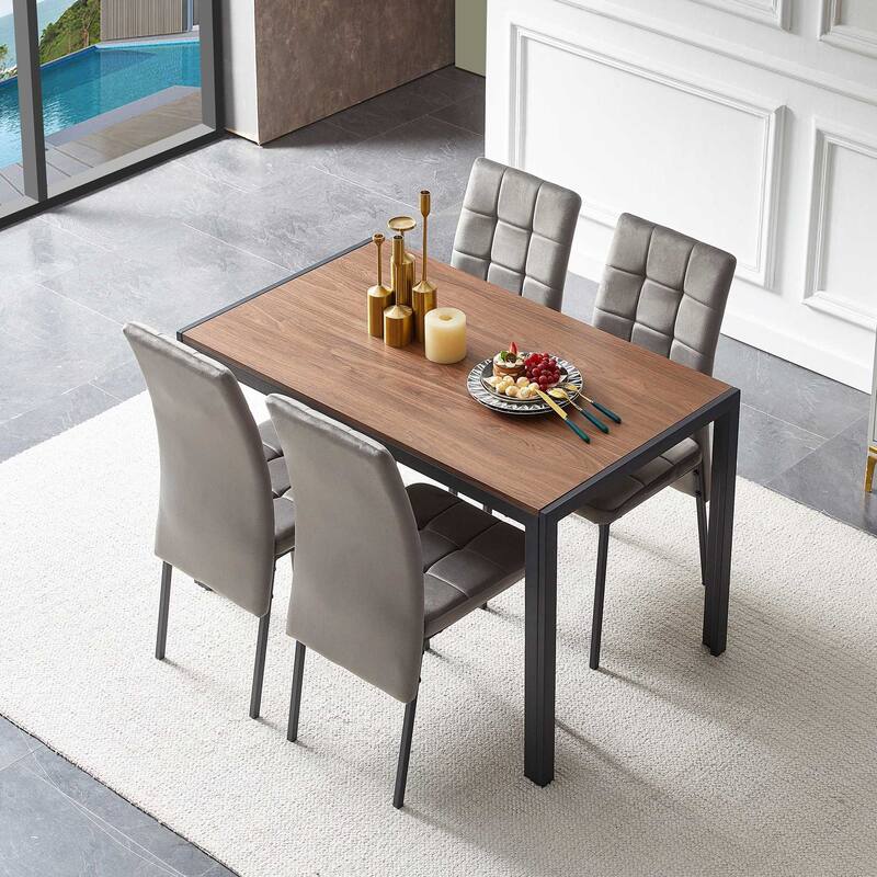 5-Piece Dining Set - Grey