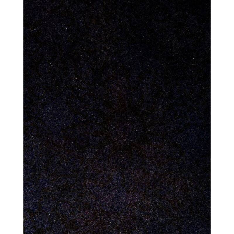 Fine Vibrance, One-of-a-Kind Hand-Knotted Area Rug - Black, 5' 1" x 5' 1" - 5' 1" x 5' 1"