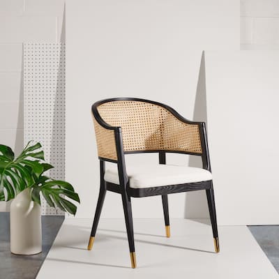 SAFAVIEH Couture Rogue Rattan Dining Chair. - 23"W x 23"L x 34" H