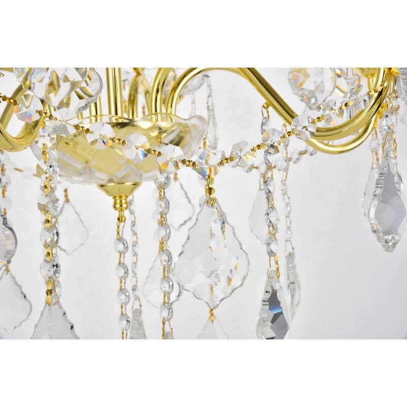 Fleur Illumination 6 light Gold Chandelier