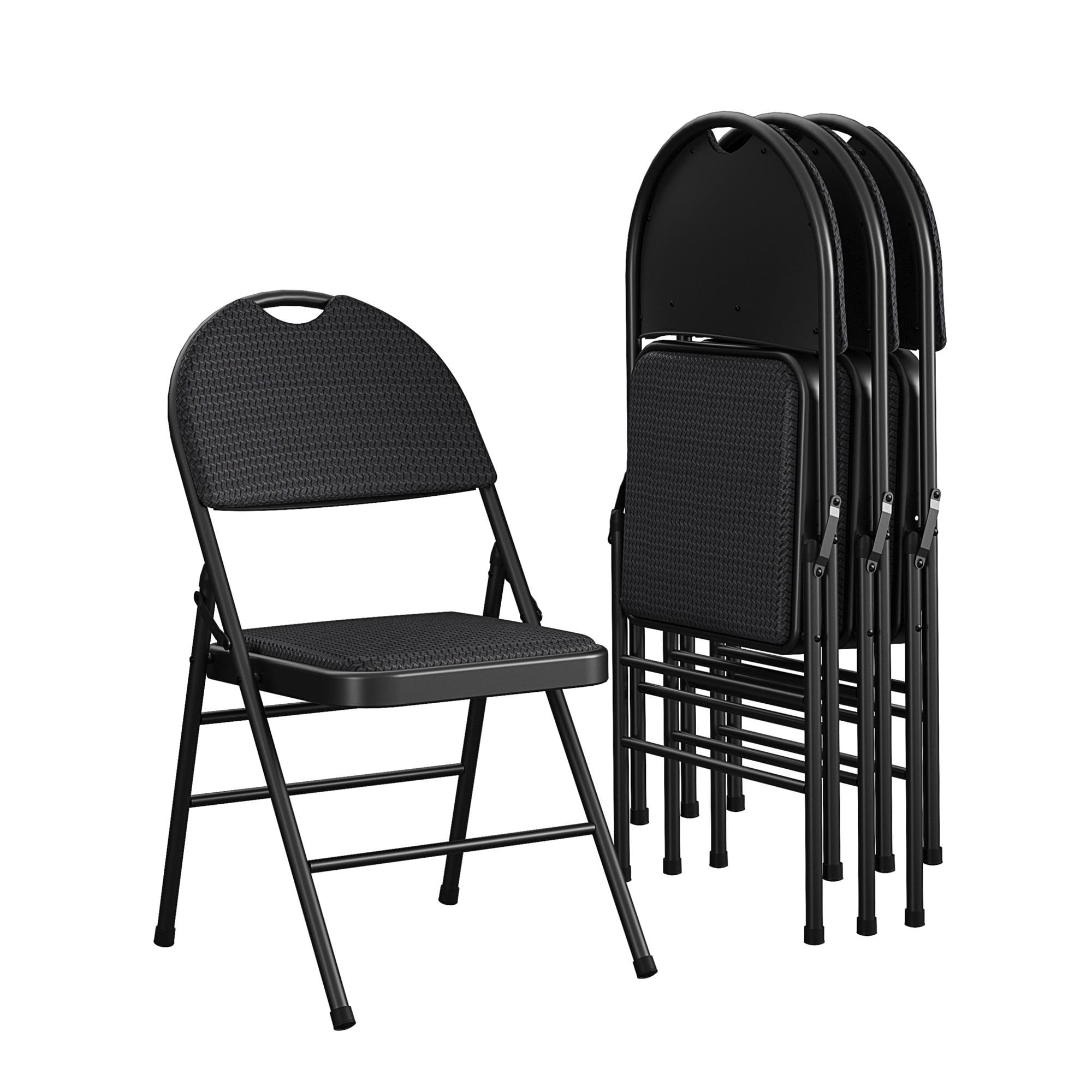 COSCO Commercial XL Comfort Fabric Padded Metal Folding Chair