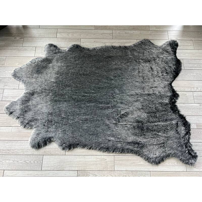 Ovella Home Premium Faux Buffalo Skin Shag Rug