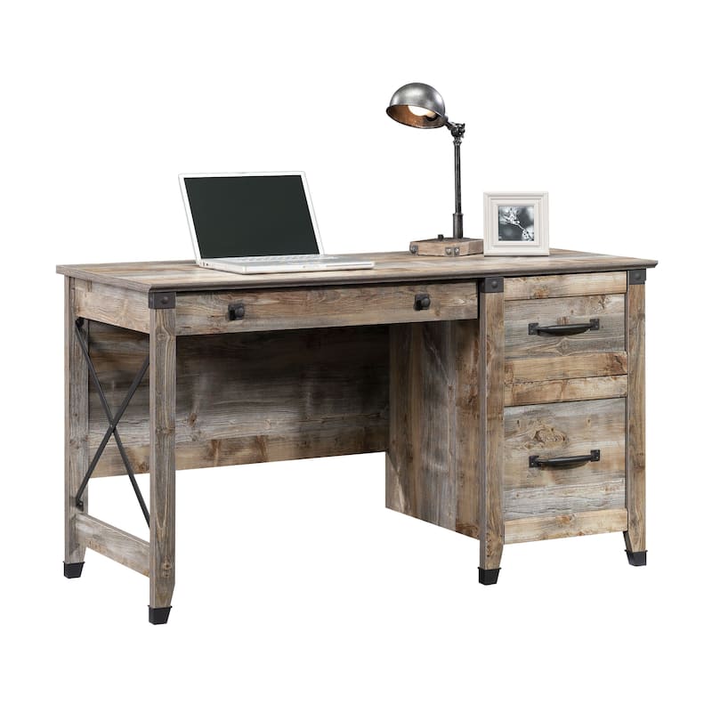 Carson Forge Desk - Rustic Cedar