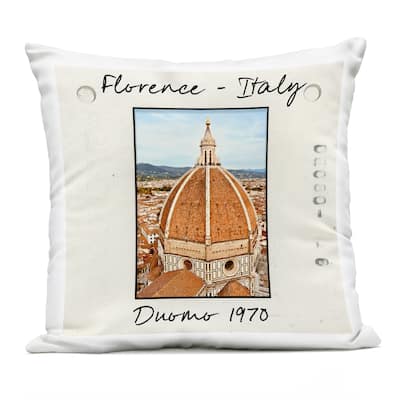 Stupell Florence Italy Travel View Printed Outdoor Throw Pillow Design by Val Rhodes