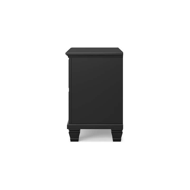 Signature Design by Ashley Lanolee Black 2 Drawer Nightstand