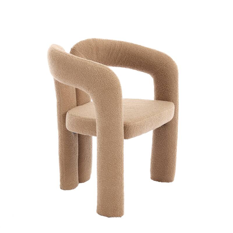 Contemporary Designed Fabric Upholstered Accent/Dining Chair /Barrel Side Chairs Kitchen Armchair set of 2