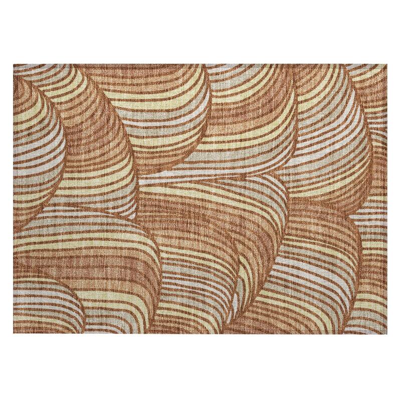 Machine Washable Indoor/ Outdoor Modern Parsons Chantille Rug