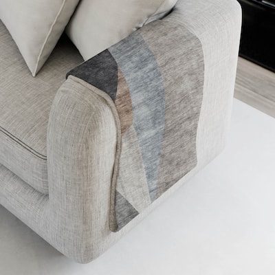 Premium Machine Washable Modern Chic Sherpa Throw Blanket