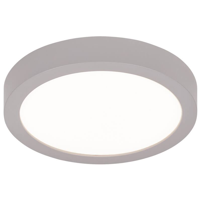 Access Lighting Ulko Exterior - LED Outdoor Flush Mount - 6"D - Silver - Acrylic Lens Diffuser
