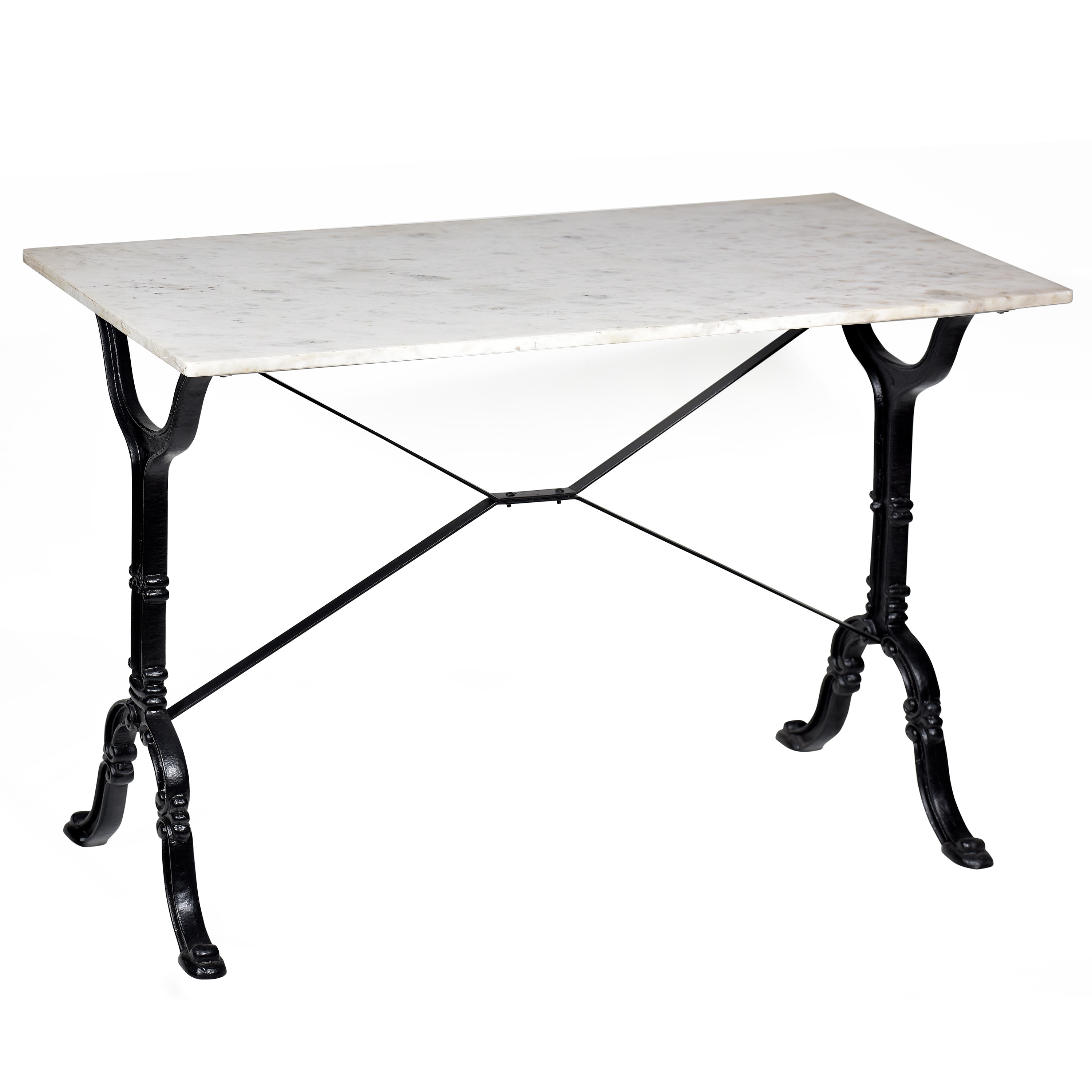 Carolina Living Vera Marble Top Bar Table - White/Black