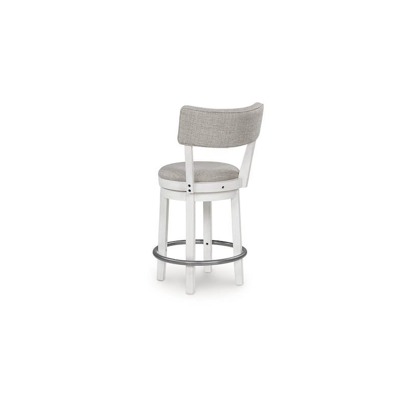 Signature Design by Ashley Robbinsdale White/Gray Counter Height Bar Stool (Set of 2) - 20"W x 22"D x 37"H