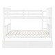 preview thumbnail 4 of 21, Full over Full Wooden Bunk Bed with Drawers and Ladder - Perfect for Bedrooms and Guest Rooms