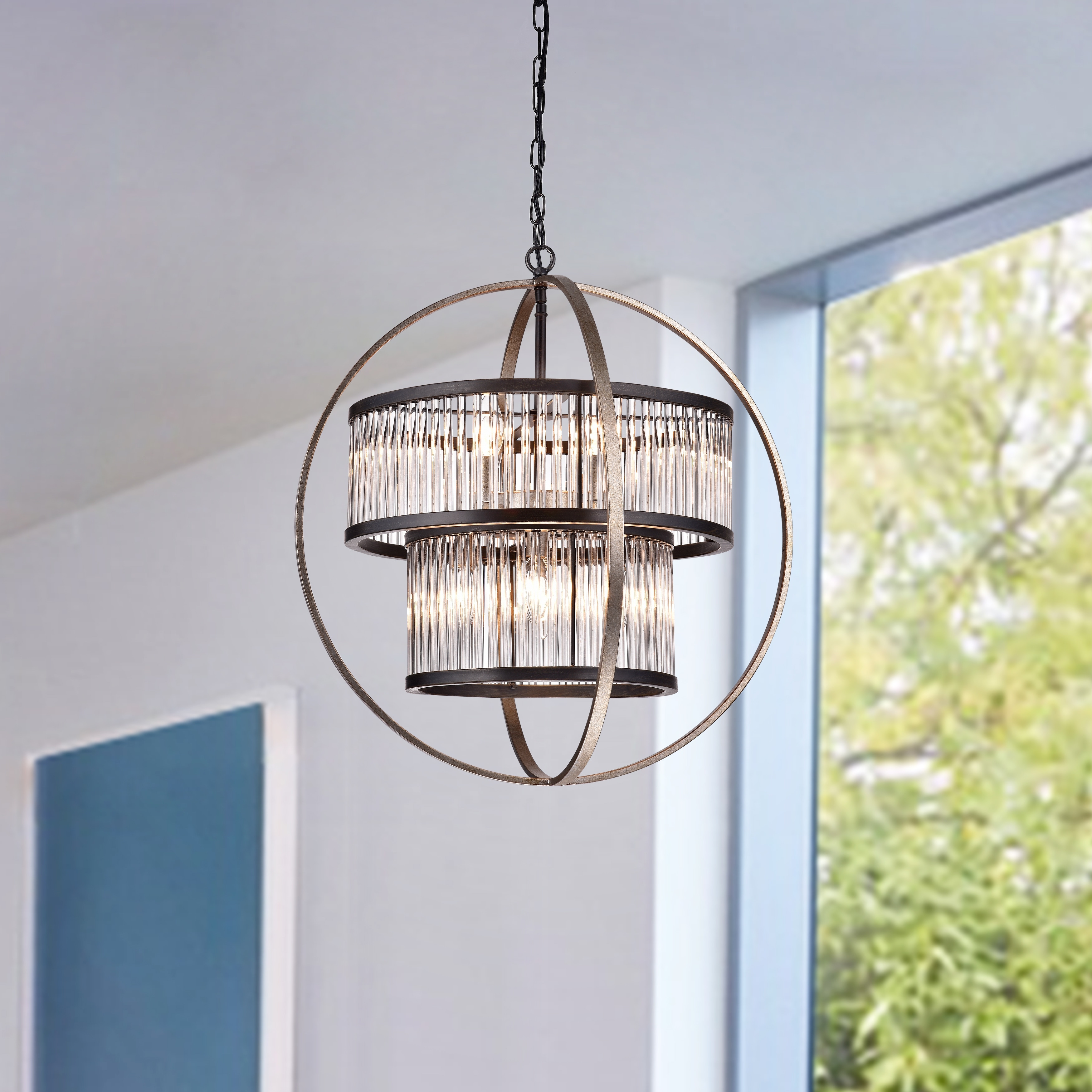 Orus 8 - Light Globe Chandelier - On Sale - Bed Bath & Beyond - 31794181