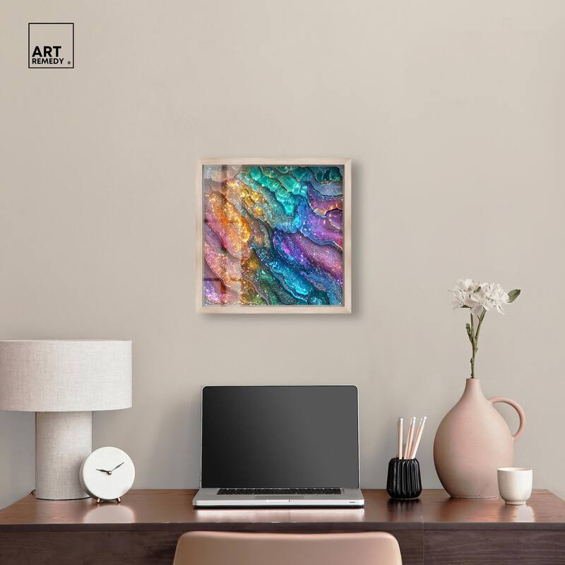 Glittering Spectrum I Shadowbox by Art Remedy