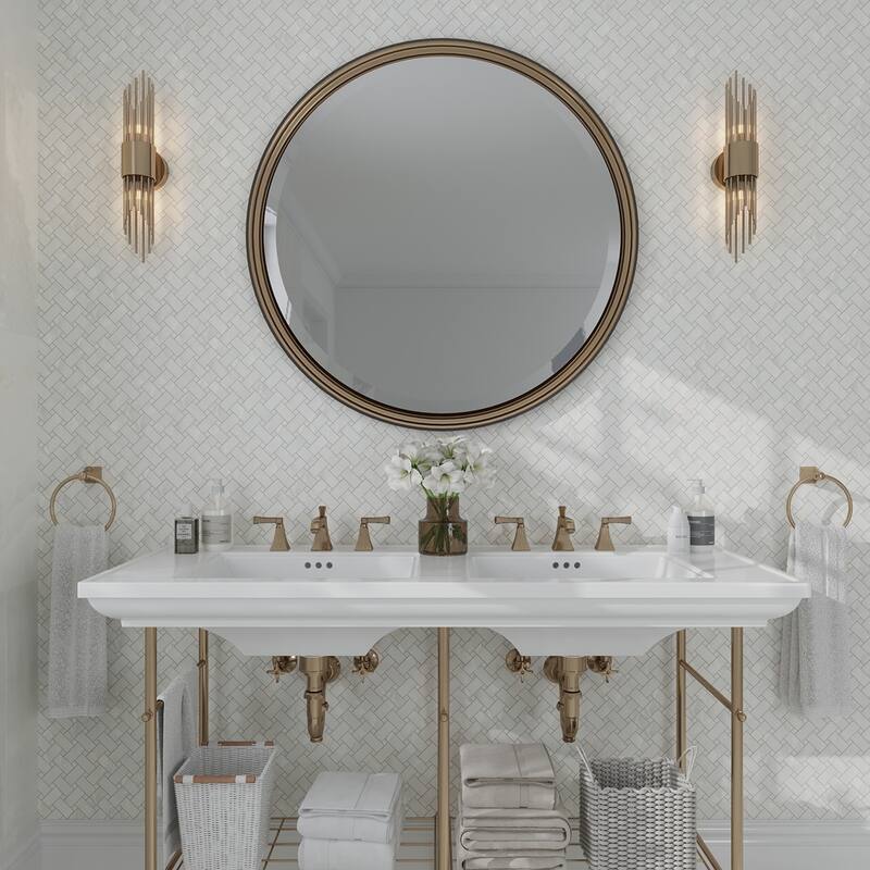 Apollo tile 12" x 12" Splendor Matte Alabaster White Porcelain Tile (4.84 sq ft/case) - 5 Pack