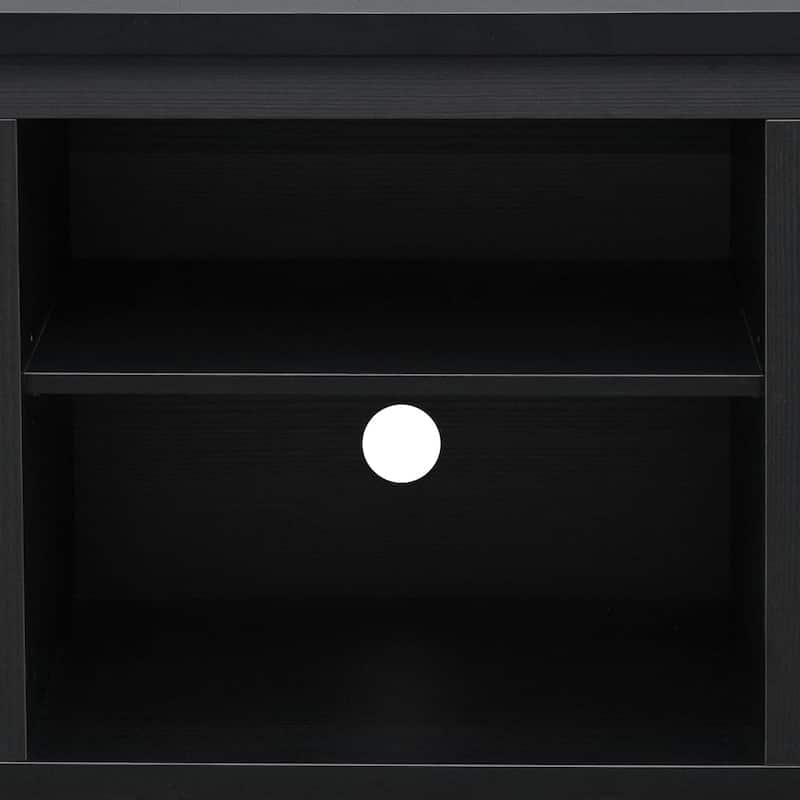 Classic TV Stand for up to 80" TVs-Glass Fronted Doors-Modern Finish - 65"W x 16"D x 23.625"H