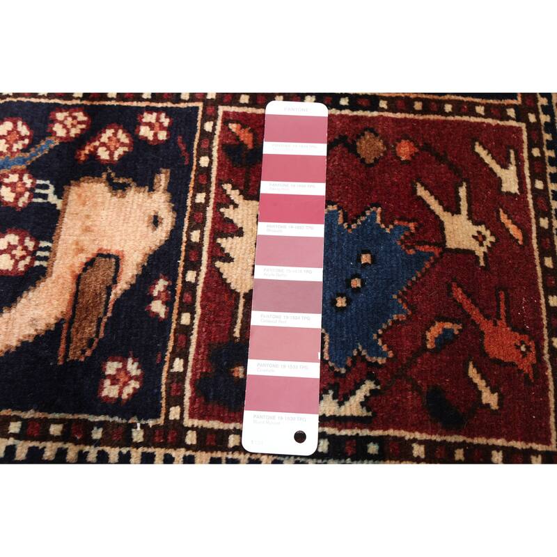 ECARPETGALLERY Hand-knotted Kayseri Vintage Dark Red Wool Rug - 4'5 x 6'7