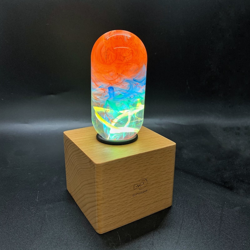 EP Light 6.3" Wood Table Lamp Mood Desk Lamp - Youth-Holiday Gifts - EXACT SIZE - EXACT SIZE - EXACT COLOR