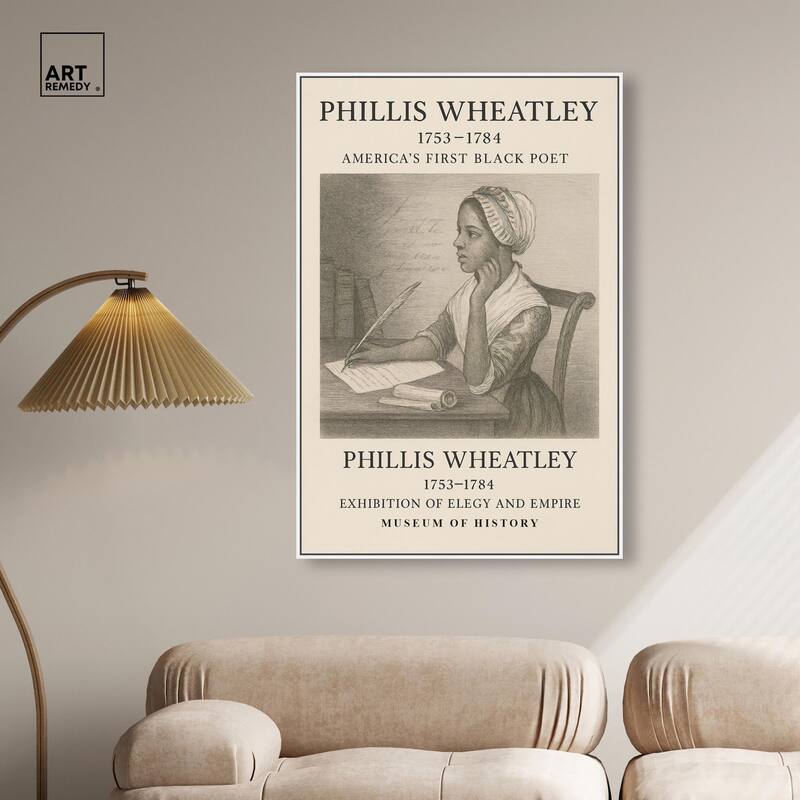 Americas First Black Poet Canvas by Art Remedy