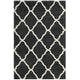 preview thumbnail 34 of 145, SAFAVIEH Hudson Shag Ariola Trellis 2-inch Thick Rug 4' x 6' - Dark Grey/Ivory