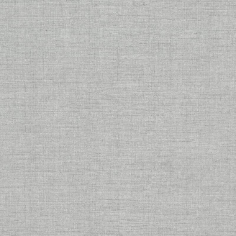 A-Street Prints Essence Light Grey Linen Texture Wallpaper - N/A