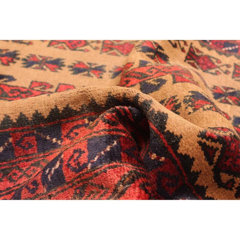 ECARPETGALLERY Hand-knotted Teimani Tan Wool Rug - 3'2 x 4'7