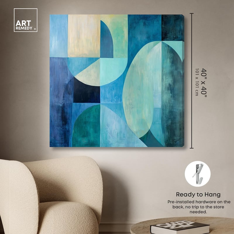 Color Blocks II Canvas by Art Remedy, Gallery Wrapped