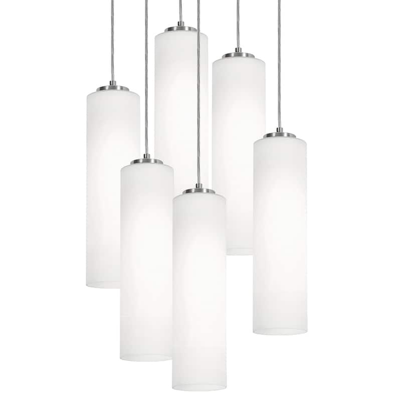 AFX LEOP0412MBRND6 Leo 6 Light 24" Wide Multi Light Pendant
