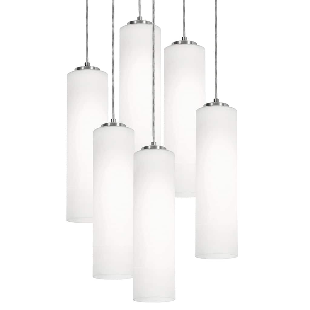 AFX LEOP0412MBRND6 Leo 6 Light 24" Wide Multi Light Pendant