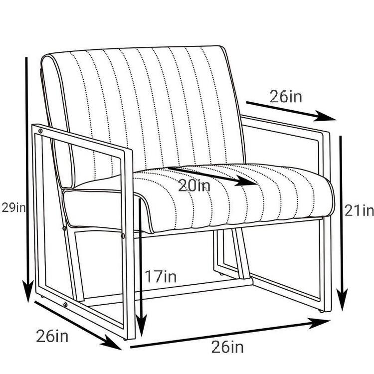 Modern design high quality PU+ steel armchair，for Kitchen, Dining, Bedroom, Living Room
