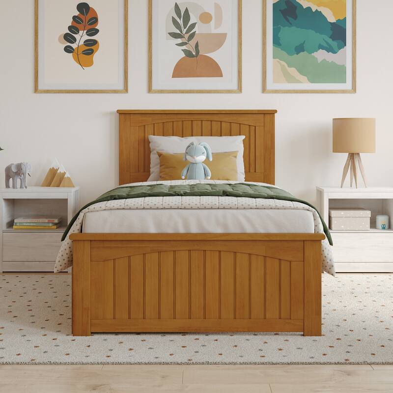 AFI Nantucket Platform Bed with Matching Footboard & Storage Drawers