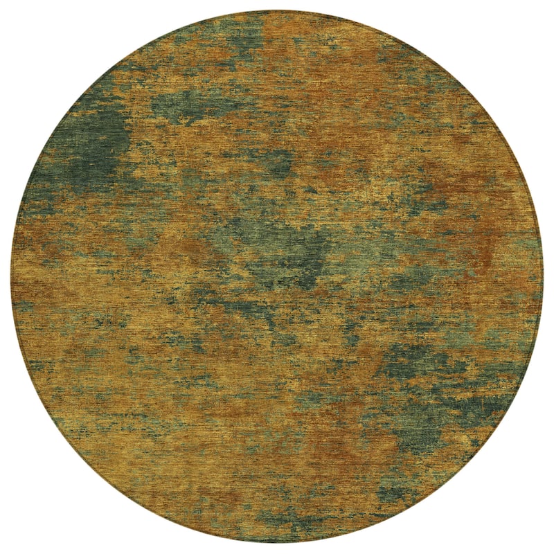 Machine Washable Indoor/ Outdoor Abstract Ombre Chantille Rug