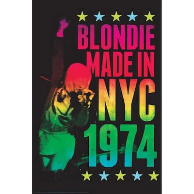 Blondie Made in NYC 1974 poster Non Flock Blacklight Art Poster - 24 x 36 Inch