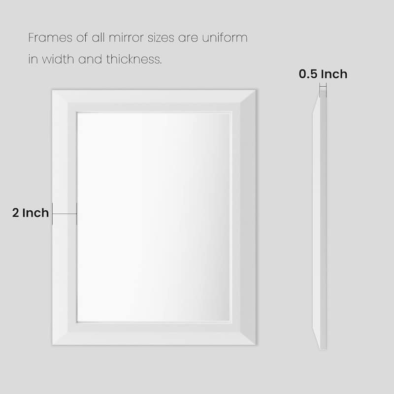 KIOTEE Full size Metal Bathroom Mirror with 5-Year Warranty