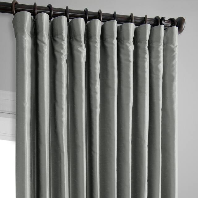 Exclusive Fabrics Blackout Extrawide Faux Dupioni Curtain (1 Panel)
