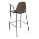 preview thumbnail 30 of 44, SAFAVIEH Tanner Mid-century Faux Leather Barstool - 25" W x 21.5" D x 39" H