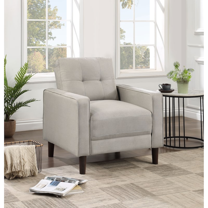 Bowen Upholstered Track Arms Tufted Chair