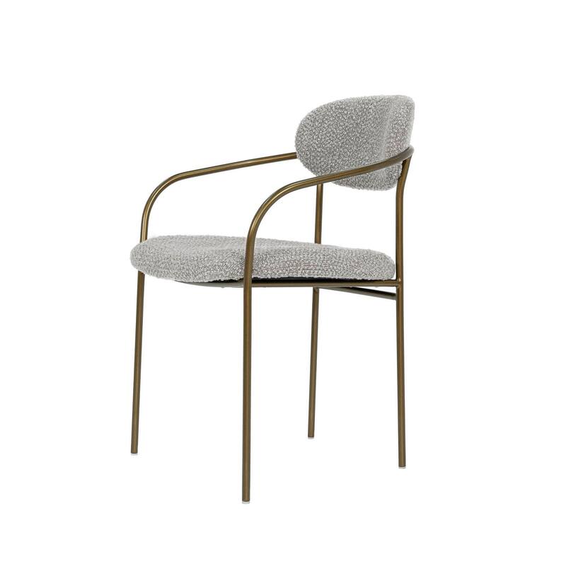 Willow Iron Upholstered Arm Dining Chair