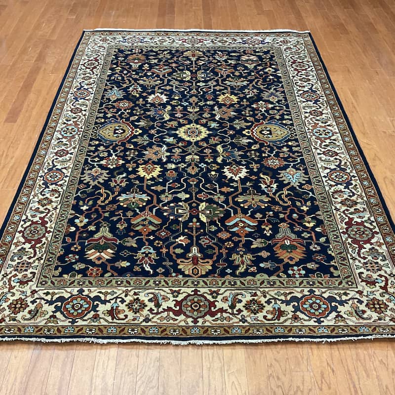 HERAT ORIENTAL Handmade 5'11 x 8'9 Serapi Wool Rug - 5'11" x 8'9"