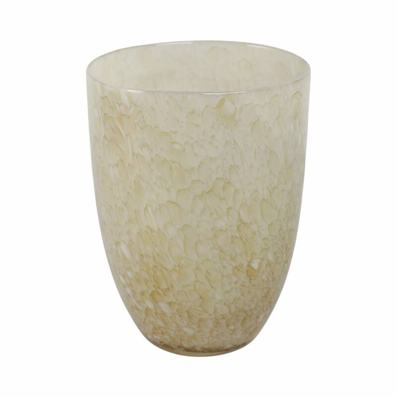 Glass Decorative Vase Textured Handcrafted Sculptural Statement Style