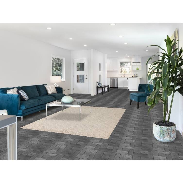 Earth Tone / Beige Moroccan Style Area Rug Hand-Knotted Wool Carpet - 5'3"x 7'6"