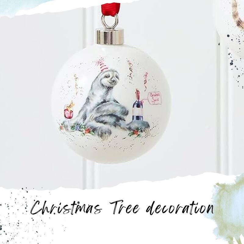 Royal Worcester Wrendale Designs Christmas Bauble