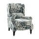 preview thumbnail 41 of 100, Olympus Upholstered Classic Manual Wingback Recliner with Spindle Legs by HULALA HOME