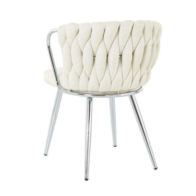 Modern Dining Chair with Metal Legs (Set Of 2)