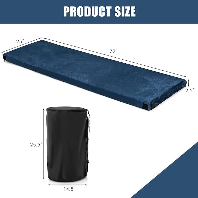 Memory Foam Sleeping Pad Floor Mattress Portable Camping Mattress