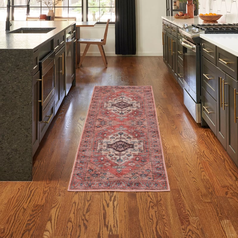 Washable Brilliance Persian Indoor Kitchen & Area Rug