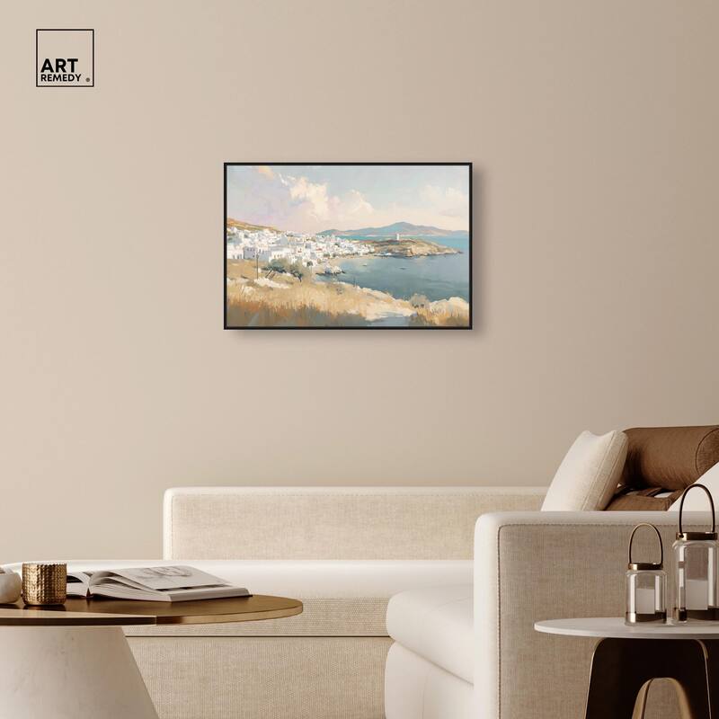 Sunrise Greece Canvas by Art Remedy